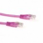 Cat5e UTP Cavo di rete Patch Rosa 1m