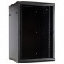 18U Armadio rack 19" a muro porta vetro 600x600x900mm (LxPxH)