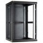 18U Armadio rack 19" a muro porta vetro 600x600x900mm (LxPxH)