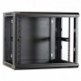 9U Armadio rack 19" a muro porta vetro 600x450x500mm (LxPxH)