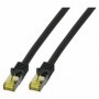 Cavo di rete patch Cat.6A- Cat7 10G S/FTP PIMF Nero 0