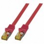 Cavo di rete patch Cat.6A- Cat7 10G S/FTP PIMF Rosso 0