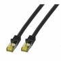 Cavo di rete patch Cat.6A- Cat7 10G S/FTP PIMF Nero 0