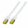 Cavo di rete patch Cat.6A- Cat7 10G S/FTP PIMF Bianco 0