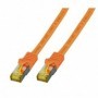 Cavo di rete patch Cat.6A- Cat7 10G S/FTP PIMF Arancione  3m