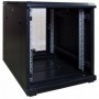 12U Mini armadio rack 19" porta vetro 600x800x720mm (LxPxH)