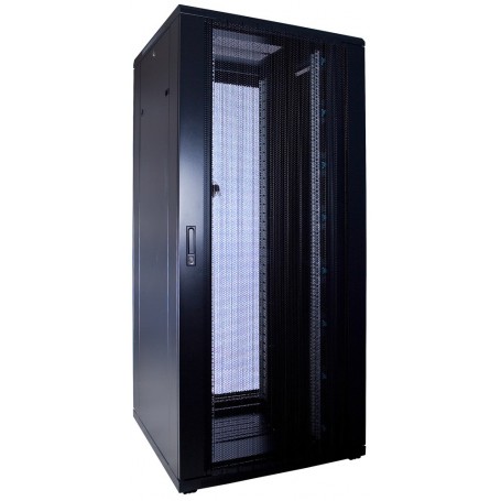 12U Mini armadio rack 19" porta vetro 600x600x720mm (LxPxH)