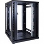 22U Armadio server rack 19" porta vetro 800x1000x1200mm (LxPxH)