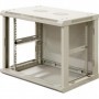 6U Armadio rack 19" a muro porta vetro 600x450x368mm (LxPxH) bianco