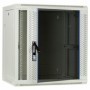 12U Armadio rack 19" a muro porta vetro 600x450x635mm (LxPxH) bianco