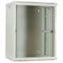 15U Armadio rack 19" a muro porta vetro 600x450x770mm (LxPxH) bianco